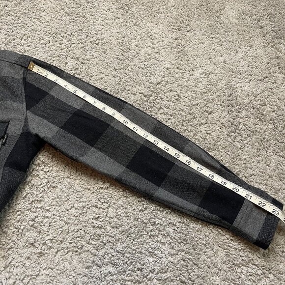 Deus Ex Machina Mens Small Wool Flannel Field Over Shirt Shacket Button Up - Picture 6 of 7